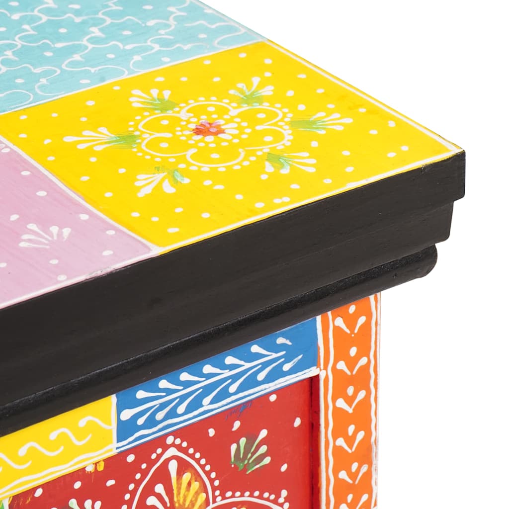 Storage Box Multicolour 60 x 40 x 40 cm Solid Mango wood