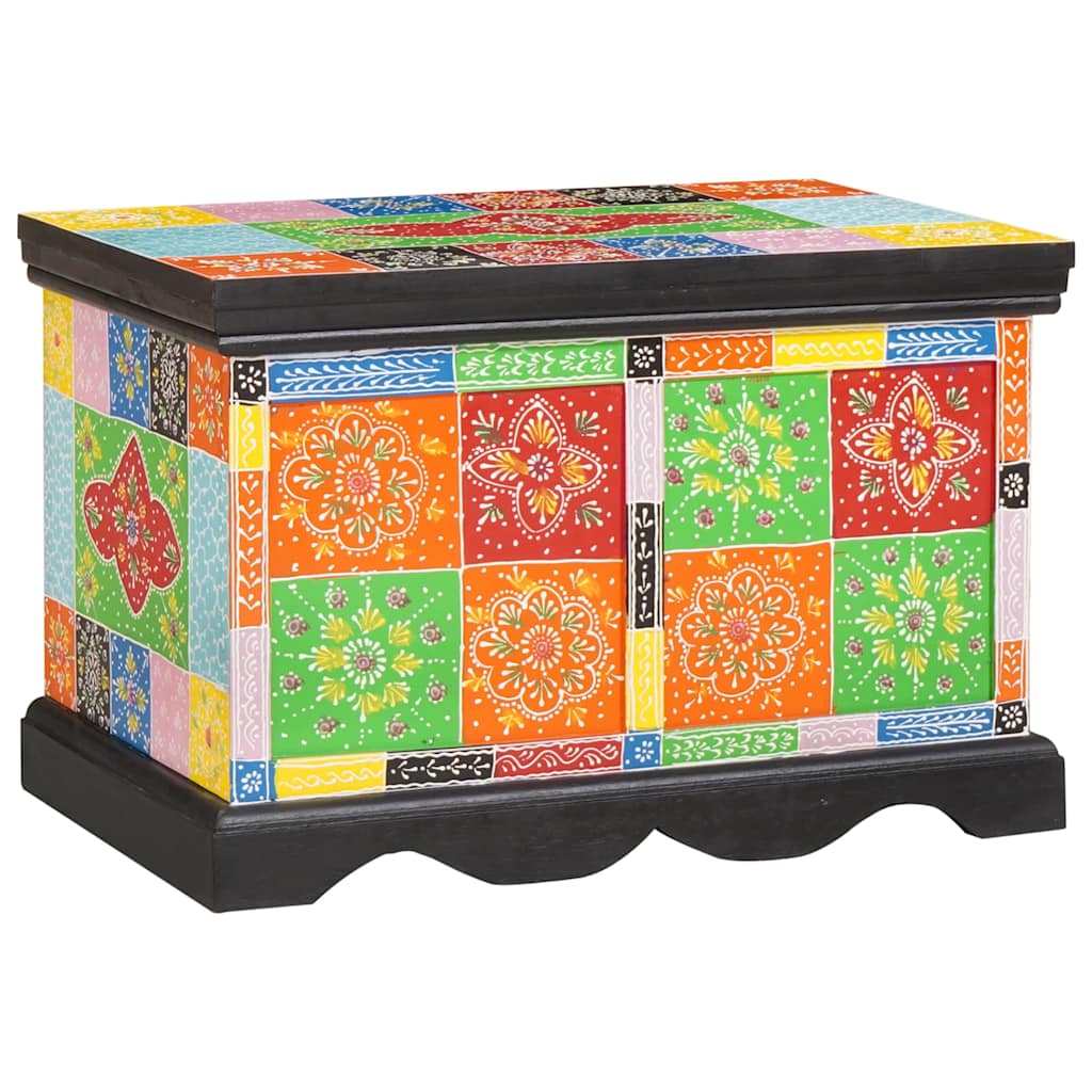 Storage Box Multicolour 60 x 40 x 40 cm Solid Mango wood