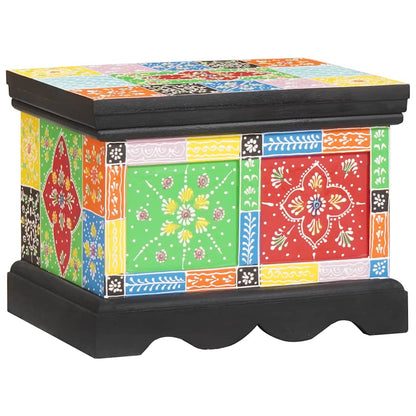 Storage Box Multicolour 40 x 30 x 30 cm Solid Mango wood