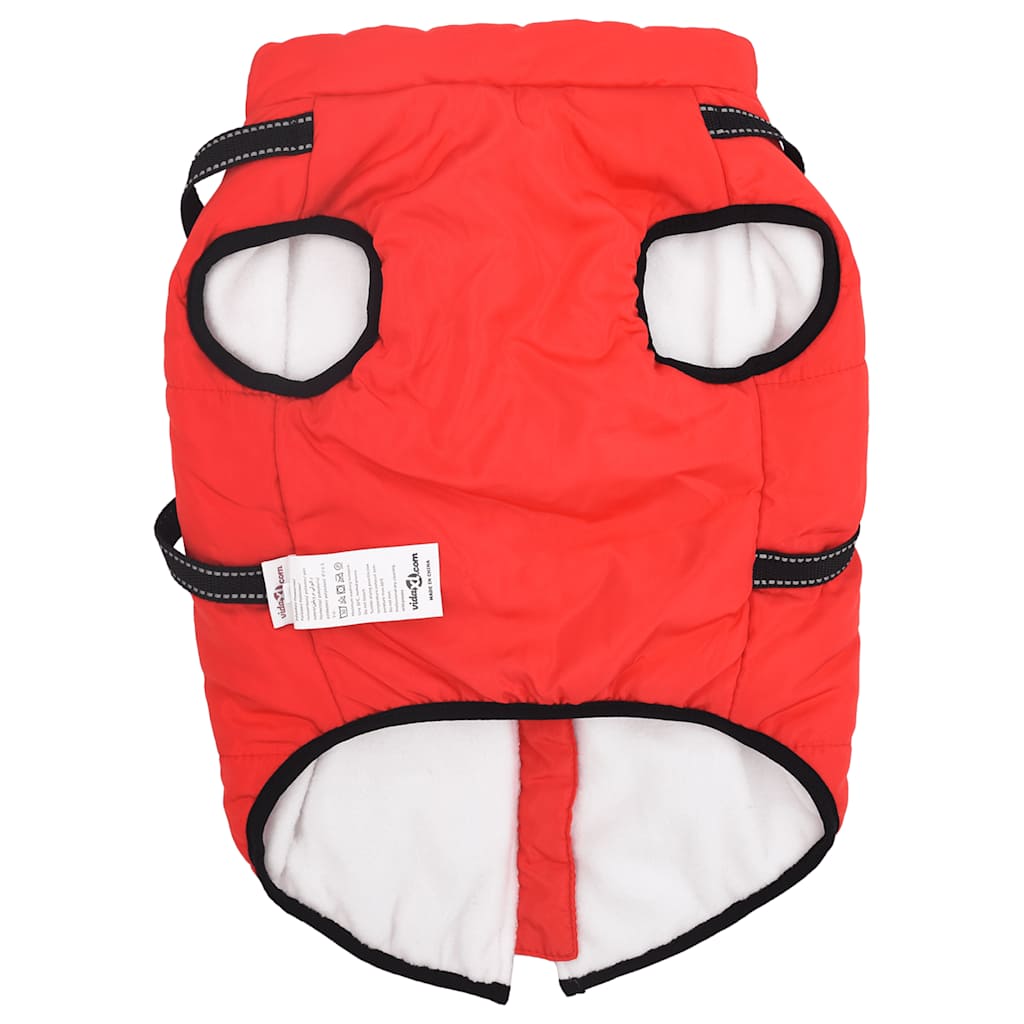 Dog Coat with Harness Waterproof Reflective Red 3XL