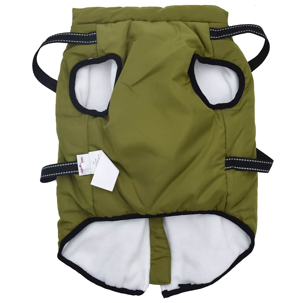 Dog Coat with Harness Waterproof Reflective Army Green 5XL