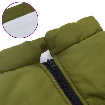 Dog Coat with Harness Waterproof Reflective Army Green 5XL