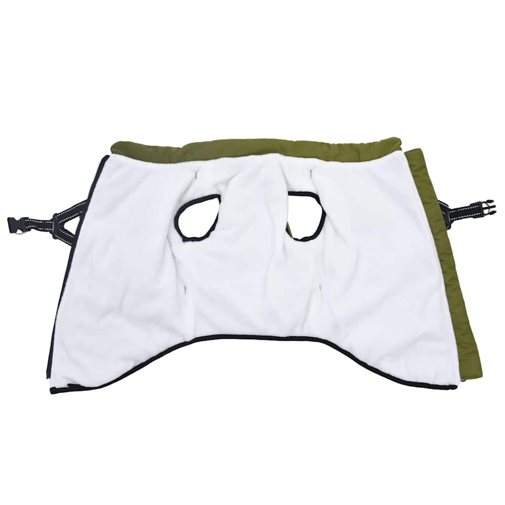 Dog Coat with Harness Waterproof Reflective Army Green 6XL