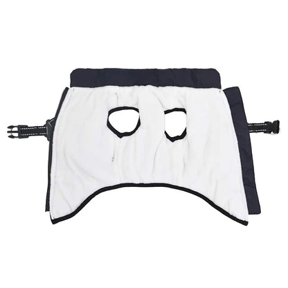 Dog Coat with Harness Waterproof Reflective Navy Blue L