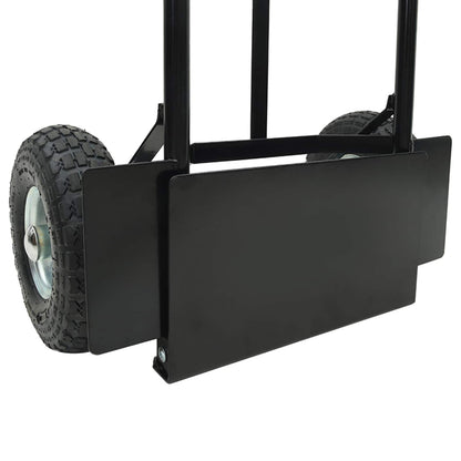 Extendable Hand Trolley Black and Red 57 x 46 x 113 cm Steel