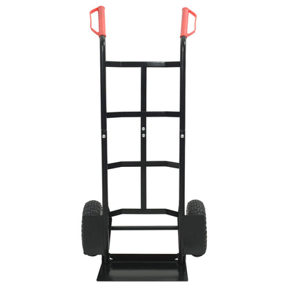 Extendable Hand Trolley Black and Red 57 x 46 x 113 cm Steel