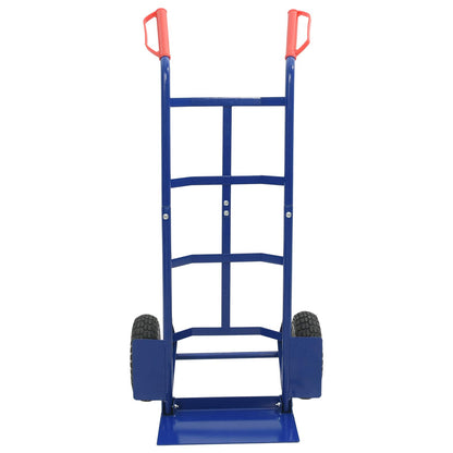 Extendable Hand Trolley Blue and Red 57 x 46 x 113 cm Steel