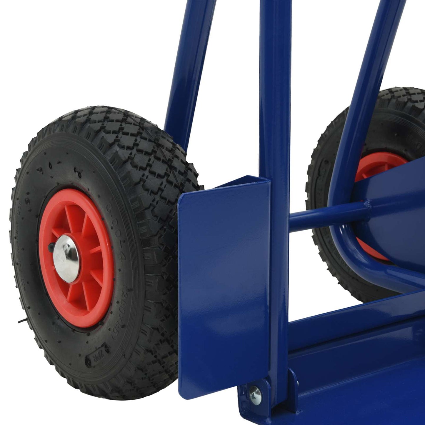 Extendable Hand Trolley Blue and Red 49.5 x 53 x 114 cm Steel