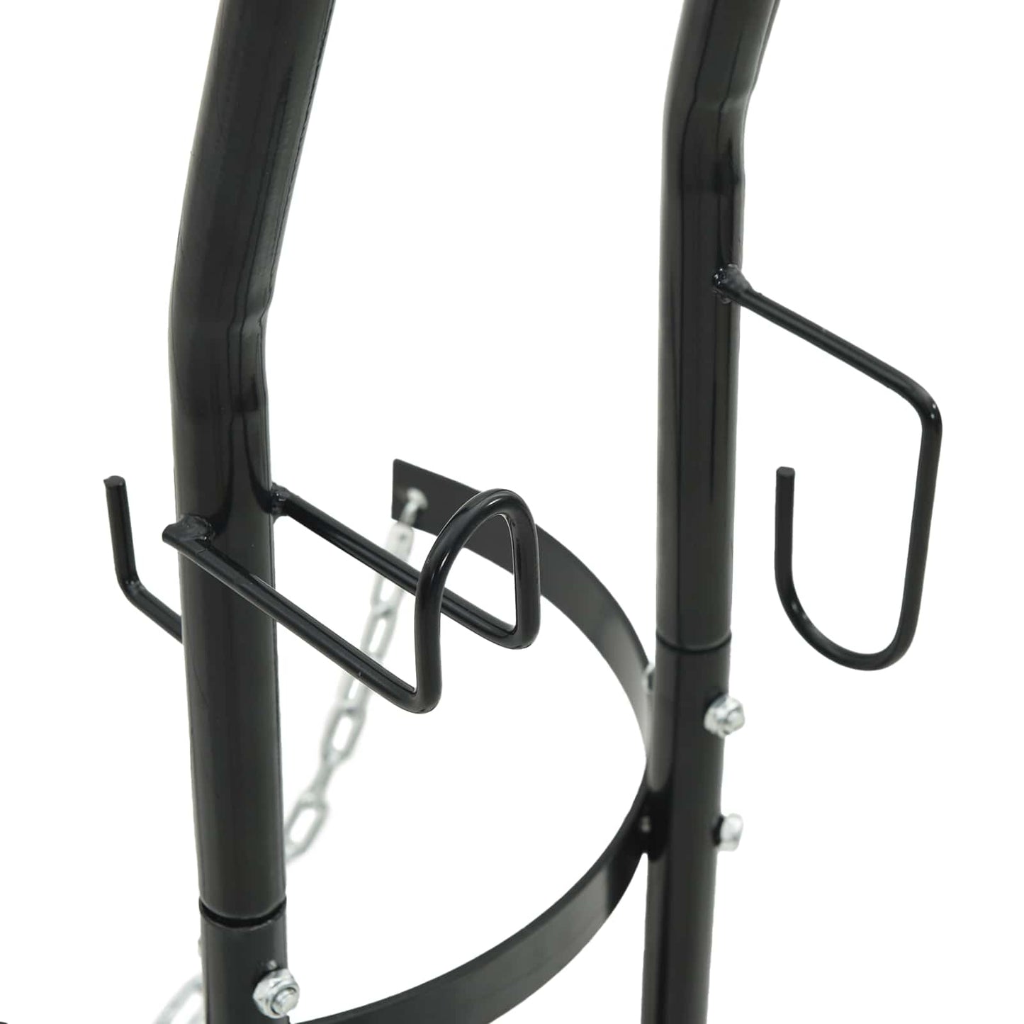 Hand Trolley Black and Red 49 x 49 x 101 cm Steel