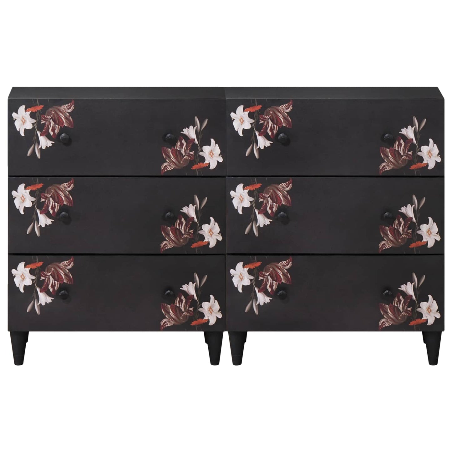 Storage Cabinets 2 pcs Pattern Pattern 120 x 33 x 75 cm