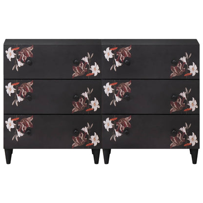 Storage Cabinets 2 pcs Pattern Pattern 120 x 33 x 75 cm