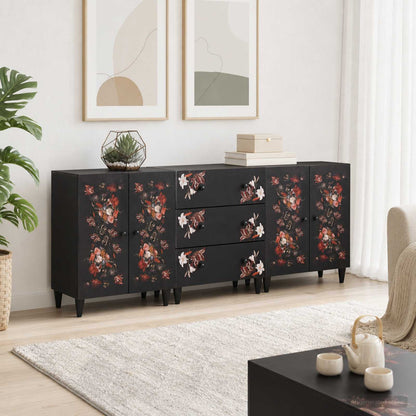 Storage Cabinets 3 pcs Pattern Pattern 180 x 33 x 75 cm