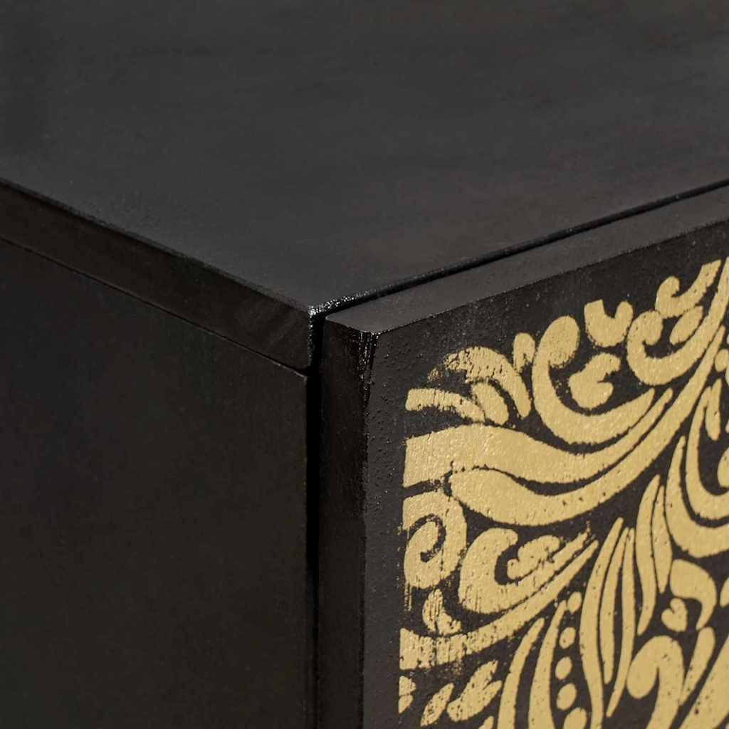 Bathroom Cabinet Set with Drawer 3 pcs Black 180 x 33 x 75 cm
