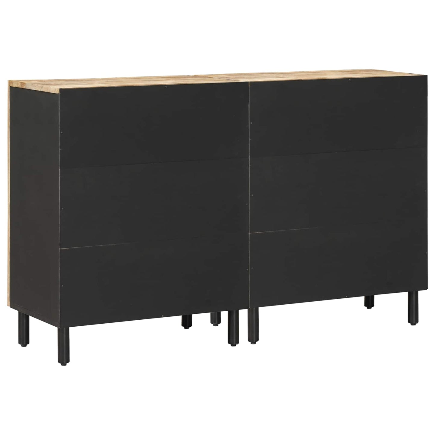 Storage Cabinets 2 pcs 120 x 33 x 75 cm Solid Mango Wood