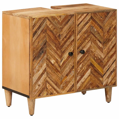 Bathroom Cabinet Set with Drawer 3 pcs Solid Mango Wood