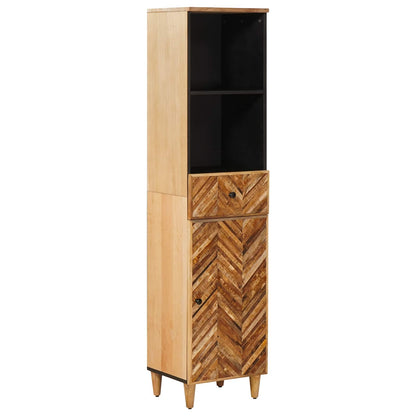 Bathroom Cabinet Set with Drawer 4 pcs Solid Mango Wood