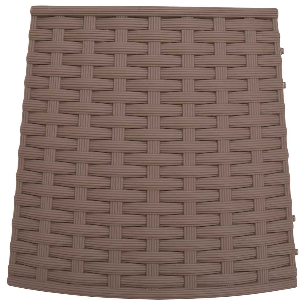 Christmas Tree Skirt Brown Ø65x23 cm Plastic