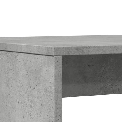 3 Piece Dining Table&Bench set Concrete Grey Engineered Wood