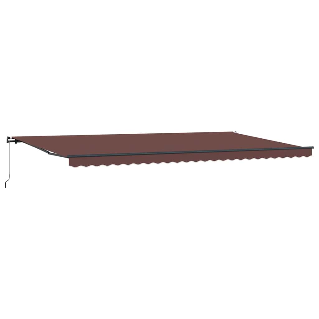 Manual Retractable Awning Brown 600x300 cm