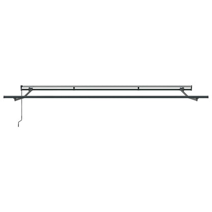 Manual Retractable Awning Anthracite and White 500x300 cm