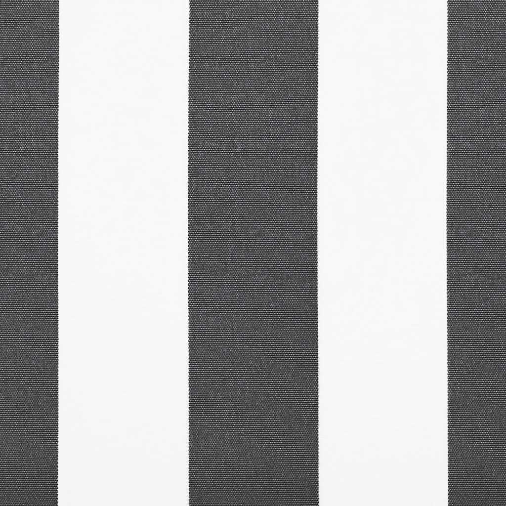 Manual Retractable Awning Anthracite and White 500x300 cm