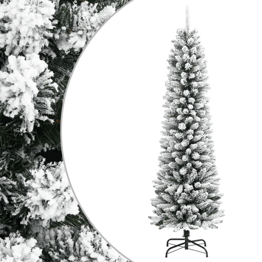 Christmas Tree | White and Green | PVC, PE, Steel | Slim