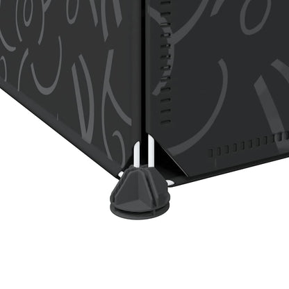 Storage Cube Organiser with 12 Cubes and Hanging Rods PP