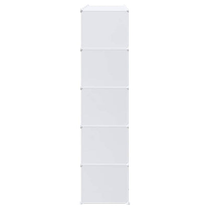 Storage Cube Organiser with 20 Cubes and Hanging Rods PP