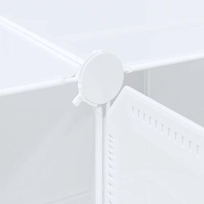 Storage Cube Organiser with 20 Cubes and Hanging Rods PP