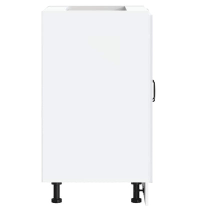 Sink Base Cabinet "Kalmar" White 60x46x81,5 cm Engineered Wood
