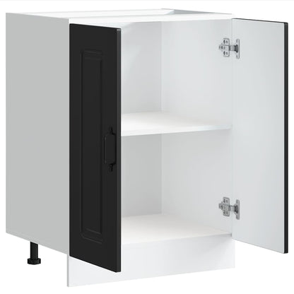 Sink Base Cabinet "Kalmar" Black 60x46x81,5 cm Engineered Wood