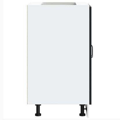 Sink Base Cabinet "Kalmar" Black 60x46x81,5 cm Engineered Wood
