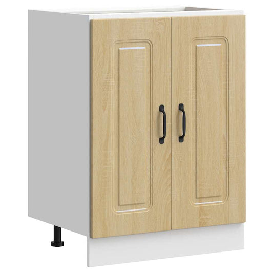 Sink Base Cabinet "Kalmar" Sonoma Oak 60x46x81.5 cm