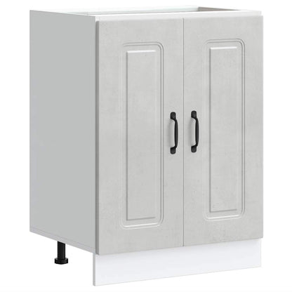 Sink Base Cabinet "Kalmar" Concrete Grey 60x46x81.5 cm