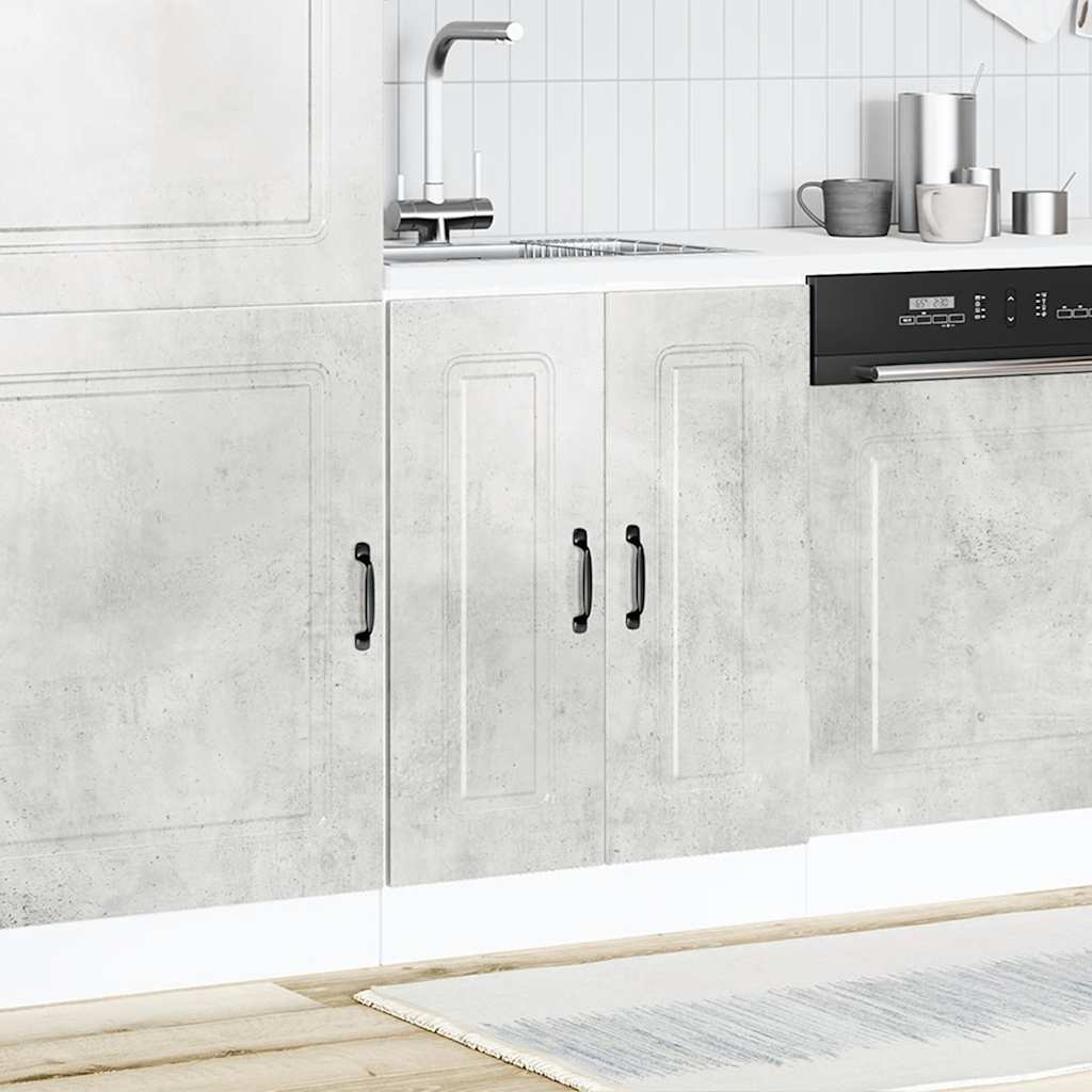 Sink Base Cabinet "Kalmar" Concrete Grey 60x46x81.5 cm
