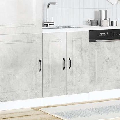 Sink Base Cabinet "Kalmar" Concrete Grey 60x46x81.5 cm