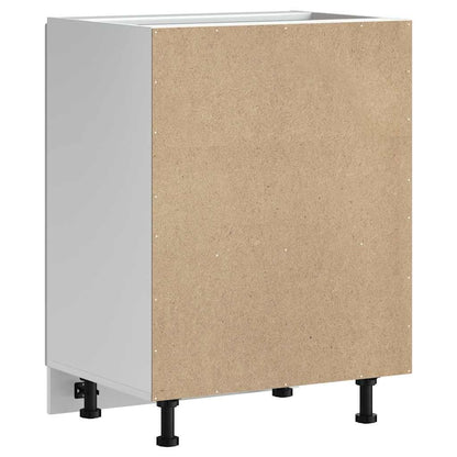 Sink Base Cabinet Kalmar Concrete Grey 60x46x81.5 cm Engineered Wood