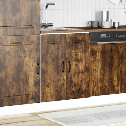Sink Base Cabinet "Kalmar" Smoked Oak 60x46x81.5 cm