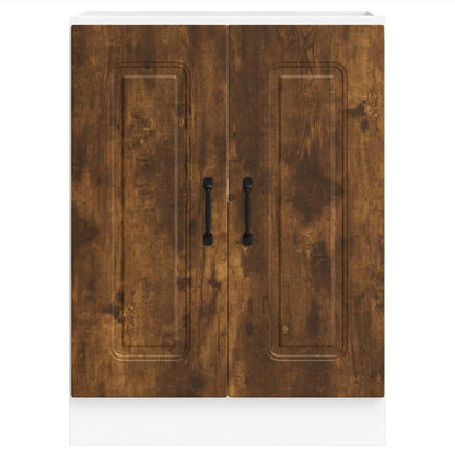 Sink Base Cabinet "Kalmar" Smoked Oak 60x46x81.5 cm