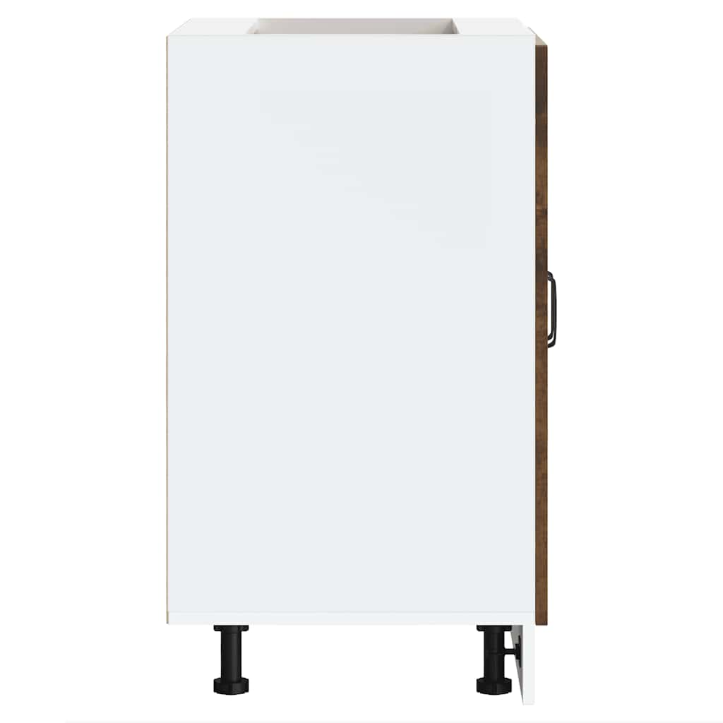 Sink Base Cabinet "Kalmar" Smoked Oak 60x46x81.5 cm