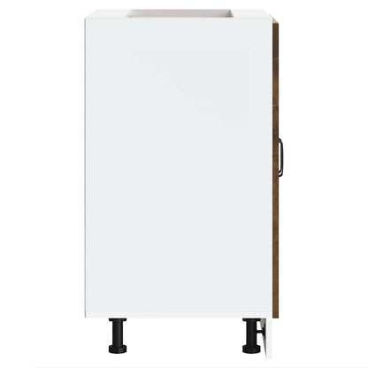 Sink Base Cabinet "Kalmar" Smoked Oak 60x46x81.5 cm