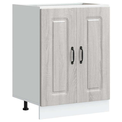 Sink Base Cabinet "Kalmar" Grey Sonoma 60x46x81.5 cm