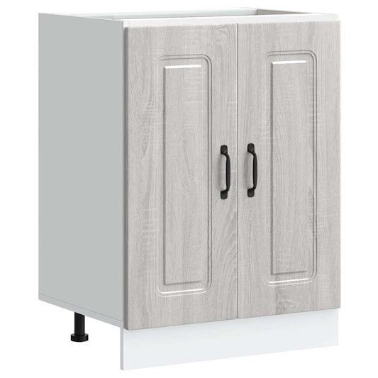 Sink Base Cabinet "Kalmar" Grey Sonoma 60x46x81.5 cm