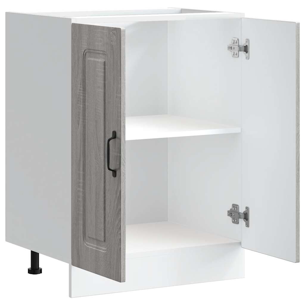 Sink Base Cabinet "Kalmar" Grey Sonoma 60x46x81.5 cm