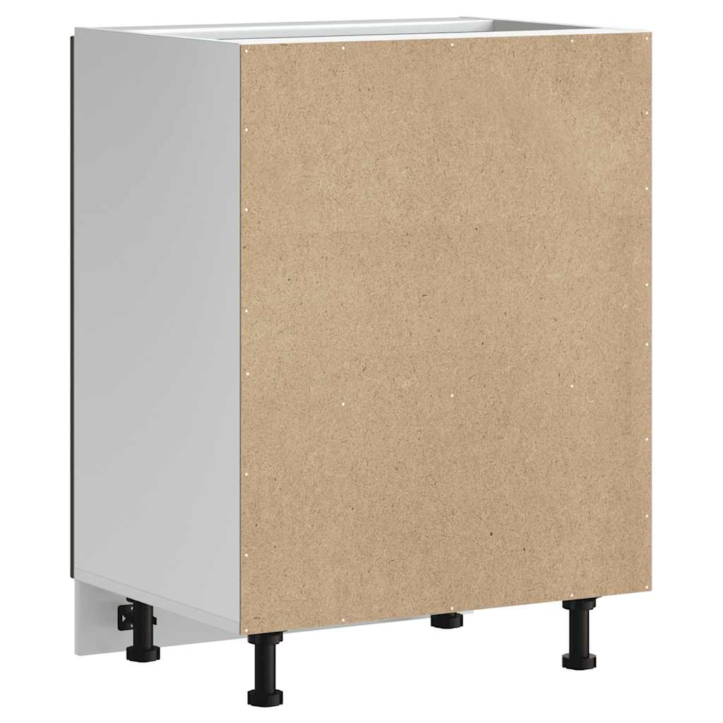 Sink Base Cabinet "Kalmar" Brown Oak 60x46x81.5 cm