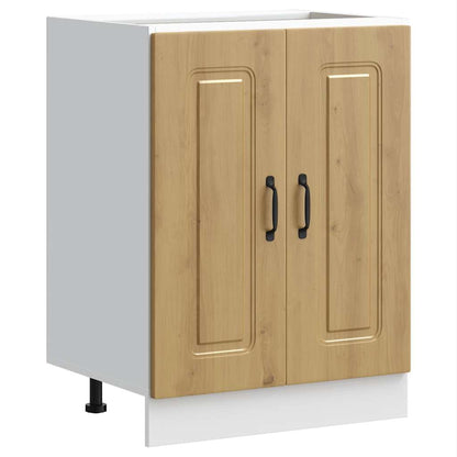 Sink Base Cabinet Kalmar Artisan Oak 60x46x81.5 cm Engineered Wood
