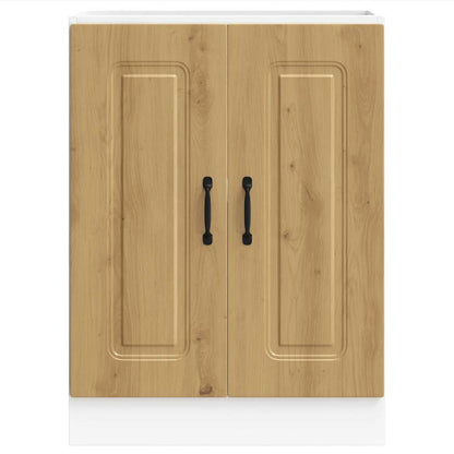 Sink Base Cabinet Kalmar Artisan Oak 60x46x81.5 cm Engineered Wood