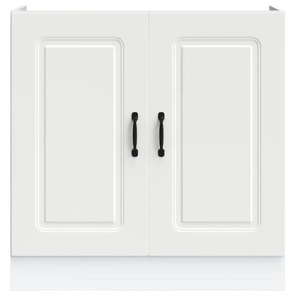 Sink Base Cabinet "Kalmar" White 80x46x81,5 cm Engineered Wood