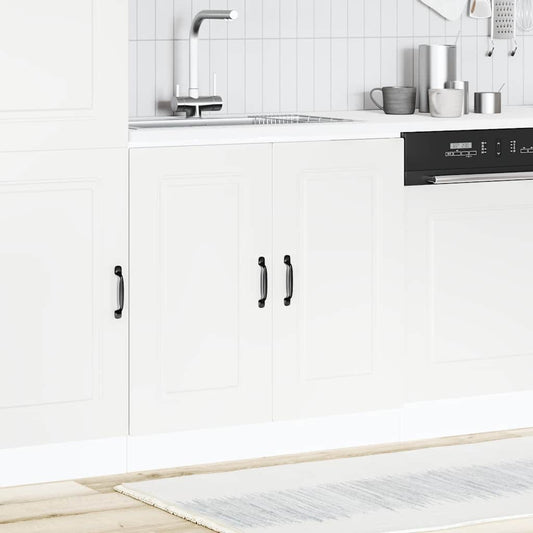 Sink Base Cabinet "Kalmar" White 80x46x81,5 cm Engineered Wood