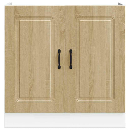 Sink Base Cabinet "Kalmar" Sonoma Oak 80x46x81.5 cm